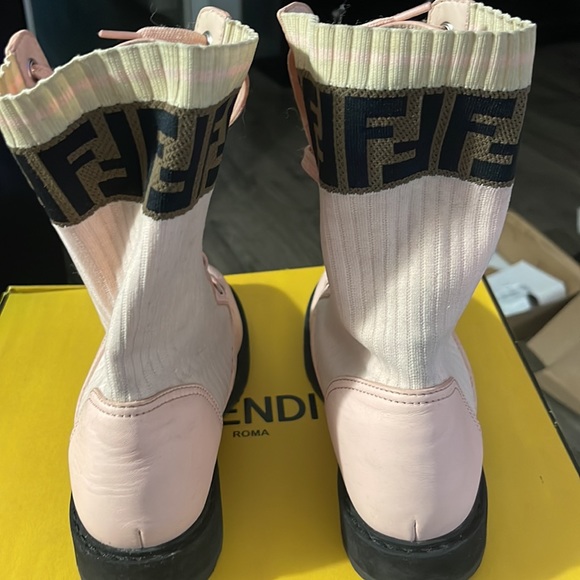 Fendi Pink Mid Calf Boots - Picture 2 of 5